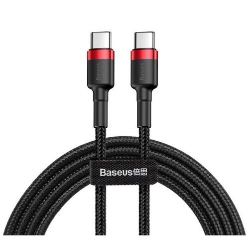 Kábel Baseus USB-C/Lightning, PD 2.0 60W, 2m čierny/červený...