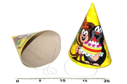 WIKY Párty čiapočka Krtko a kamaráti 6 ks, 15 cm