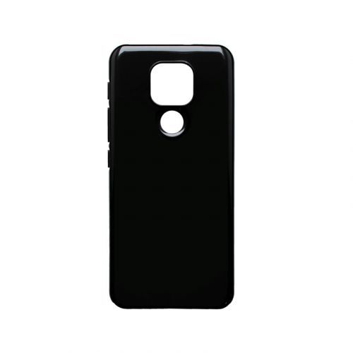 Motorola E7 Plus čierne gumené puzdro, nelepivé