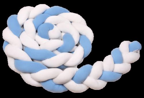 T-tomi Pletený mantinel White+Blue 180cm