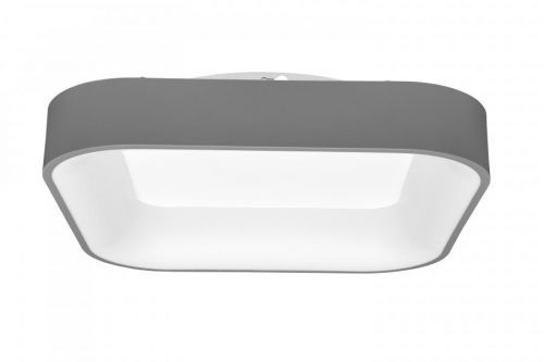 Ecolite Šedé LED stropné/nástenné svietidlo hranaté 40W