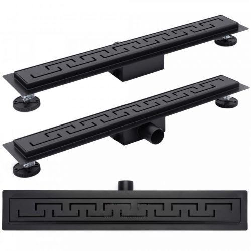 LINEÁRNÍ ODTOK 900 REA GREEK BLACK MATT (REA-G8003)