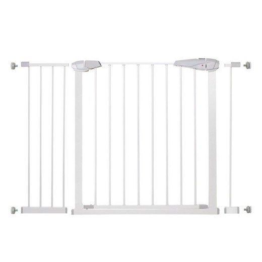 SPRINGOS Bezpečnostná bariérová zabrána pre schody a dvere - biela - 76-120 cm