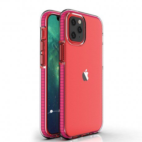 MG Spring Case silikónový kryt na iPhone 12 / 12 Pro, ružový