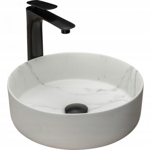 Rea Keramické umyvadlo Sami Marble Mat (REA-U8703)