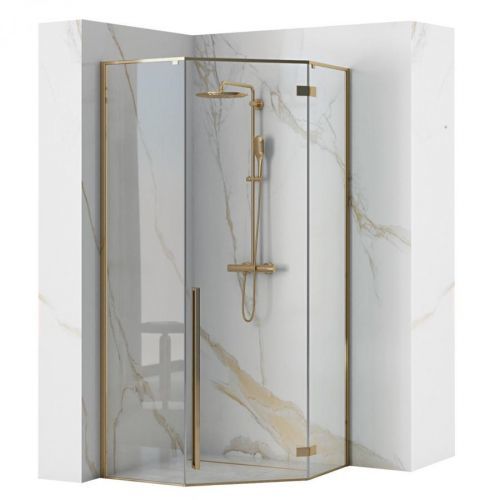 SPRCHOVÝ KOUT DIAMOND GOLD 90X90 ZLATÝ (REA-K4904)