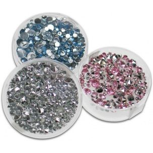 MEYCO MEYCO Akrylové kamienky - zrezaný špic 300ks 2-4mm - hologram 61841