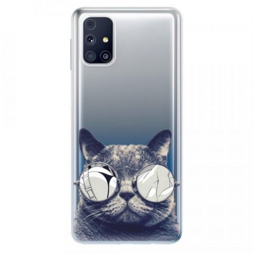 Odolné silikónové puzdro iSaprio - Crazy Cat 01 - Samsung Galaxy M31s
