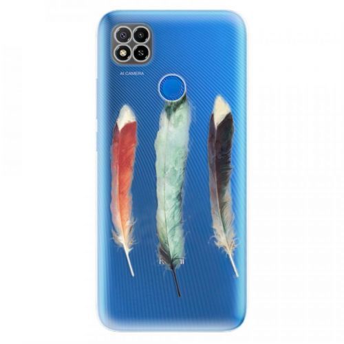 Odolné silikónové puzdro iSaprio - Three Feathers - Xiaomi Redmi 9C