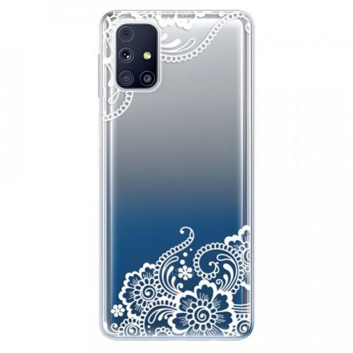 Odolné silikónové puzdro iSaprio - White Lace 02 - Samsung Galaxy M31s
