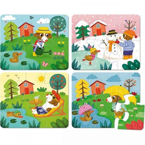 Vilaca Drevené puzzle 4 obdobia