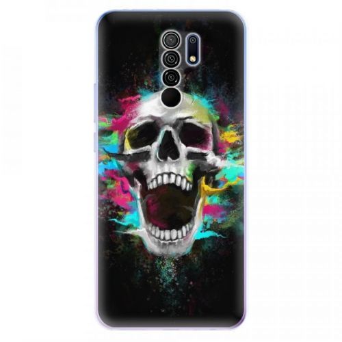 Odolné silikónové puzdro iSaprio - Skull in Colors - Xiaomi Redmi 9