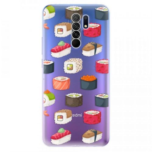 Odolné silikónové puzdro iSaprio - Sushi Pattern - Xiaomi Redmi 9