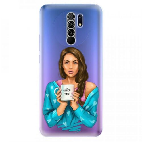 Odolné silikónové puzdro iSaprio - Coffe Now - Brunette - Xiaomi Redmi 9