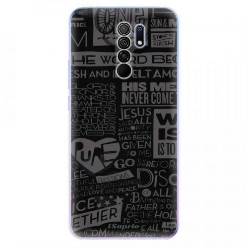 Odolné silikónové puzdro iSaprio - Text 01 - Xiaomi Redmi 9