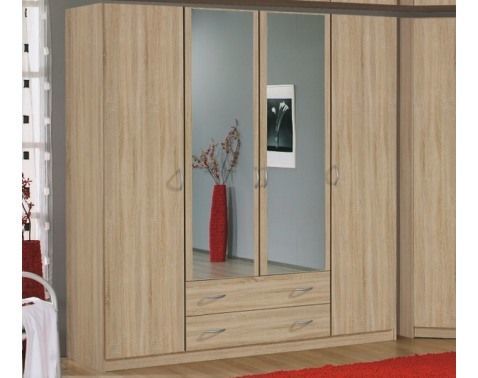 Šatníková skriňa Case, 181 cm, dub sonoma