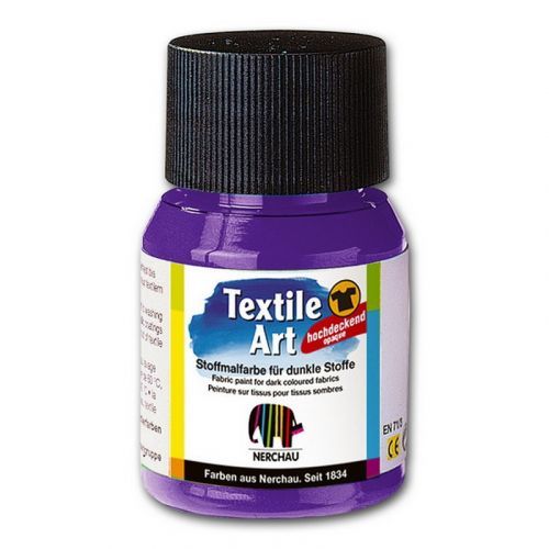 Nerchau NER Farba na tmavý textil - zažehlovacia - čierna 144706 - 59 ml