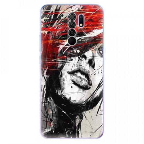 Odolné silikónové puzdro iSaprio - Sketch Face - Xiaomi Redmi 9