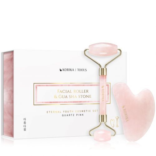 KORIKA Tools masážny valček na tvár a masážna pomôcka Quartz Pink