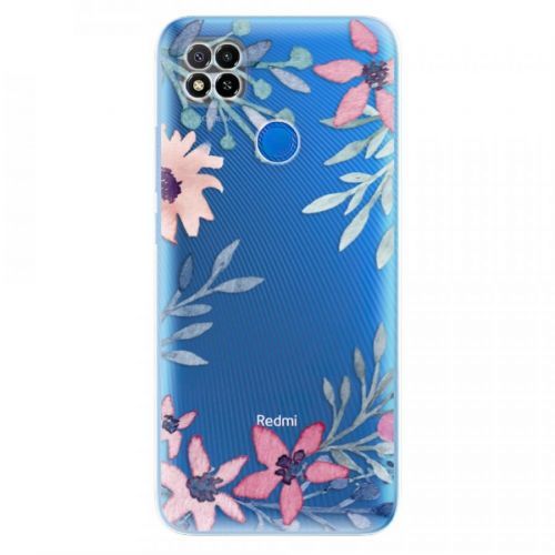 Odolné silikónové puzdro iSaprio - Leaves and Flowers - Xiaomi Redmi 9C