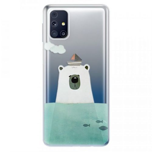 Odolné silikónové puzdro iSaprio - Bear With Boat - Samsung Galaxy M31s