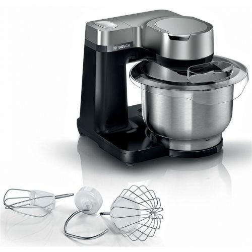 Kuchynský robot Bosch MUM Serie 2 Mums2vm00... Příkon 900 W, 7 rychlostí + moment. stupeň, nerez mísa 3,8 l, hnětací hák, šlehací metla, míchací metla