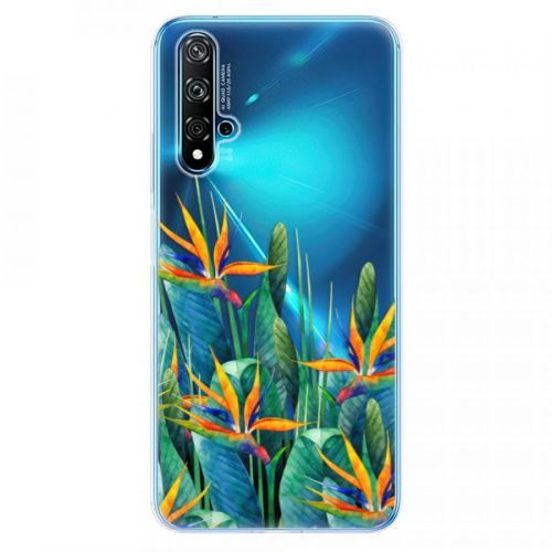 Odolné silikónové puzdro iSaprio - Exotic Flowers - Huawei Nova 5T