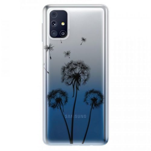 Odolné silikónové puzdro iSaprio - Three Dandelions - black - Samsung Galaxy M31s