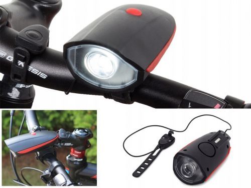 Verk Cyklo LED osvetlenie s klaksónom USB, 14225