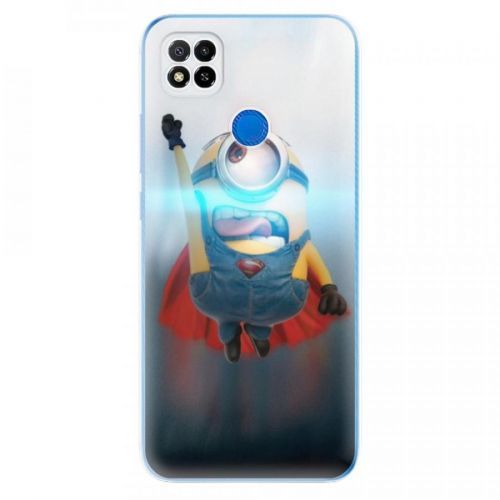 Odolné silikónové puzdro iSaprio - Mimons Superman 02 - Xiaomi Redmi 9C