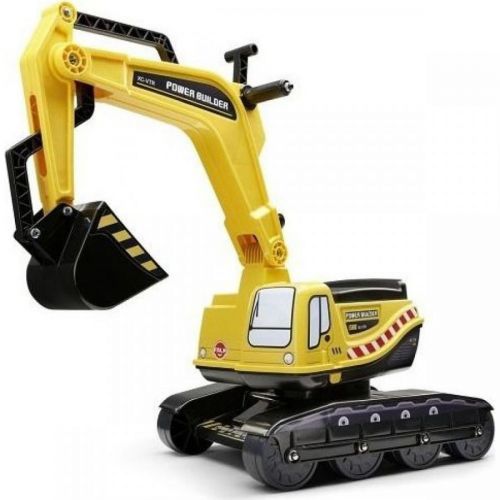 Falk Odrážadlo bager žltý s odklopným sedadlom