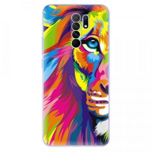 Odolné silikónové puzdro iSaprio - Rainbow Lion - Xiaomi Redmi 9