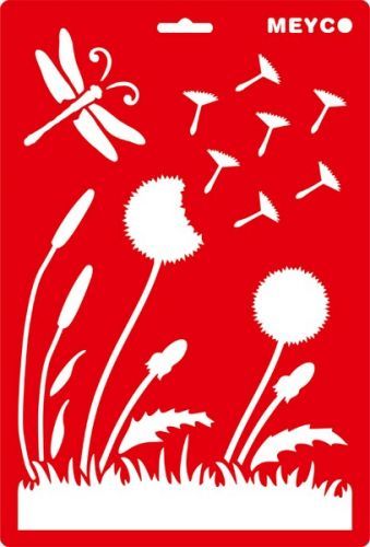 MEYCO MEYCO HOBBY - Šablóny pre rôzne techniky 20 x 31 cm - Písmená písané