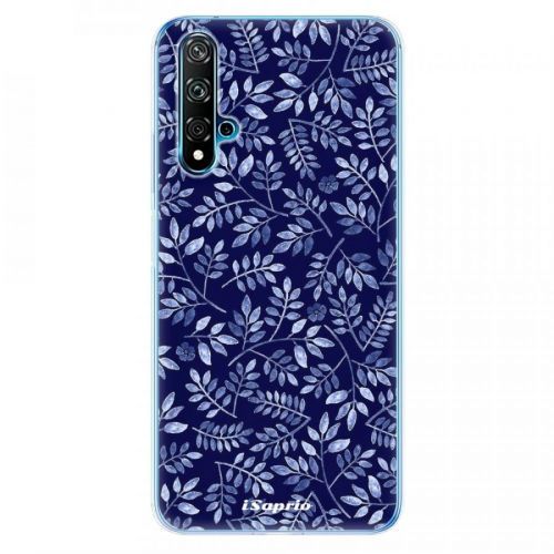 Odolné silikónové puzdro iSaprio - Blue Leaves 05 - Huawei Nova 5T