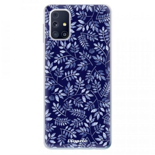 Odolné silikónové puzdro iSaprio - Blue Leaves 05 - Samsung Galaxy M31s
