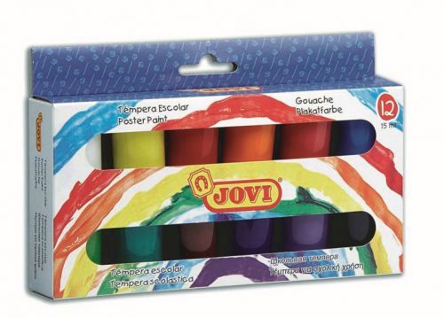 JOVI JOVI PREMIUM - Veľké balenie temperových farieb v sade - mix farieb - 12x15 ml