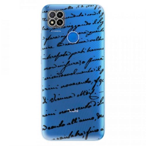 Odolné silikónové puzdro iSaprio - Handwriting 01 - black - Xiaomi Redmi 9C