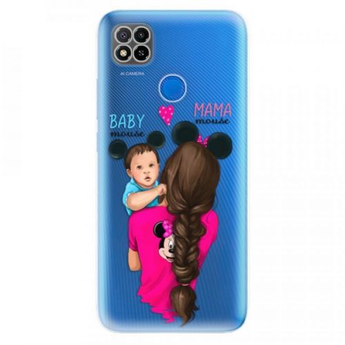 Odolné silikónové puzdro iSaprio - Mama Mouse Brunette and Boy - Xiaomi Redmi 9C