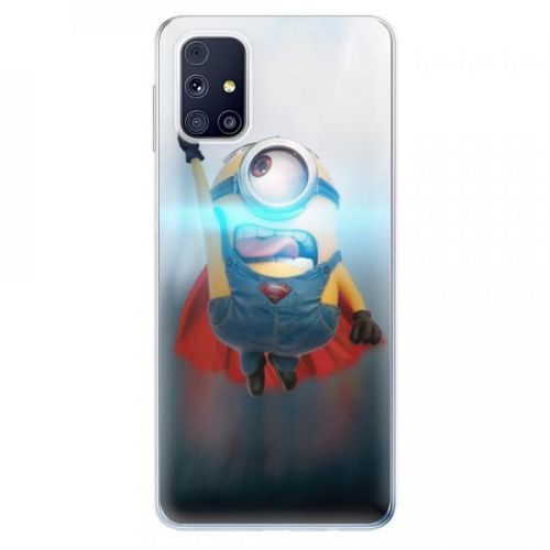 Odolné silikónové puzdro iSaprio - Mimons Superman 02 - Samsung Galaxy M31s