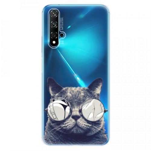 Odolné silikónové puzdro iSaprio - Crazy Cat 01 - Huawei Nova 5T