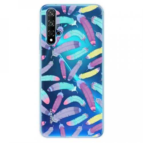 Odolné silikónové puzdro iSaprio - Feather Pattern 01 - Huawei Nova 5T