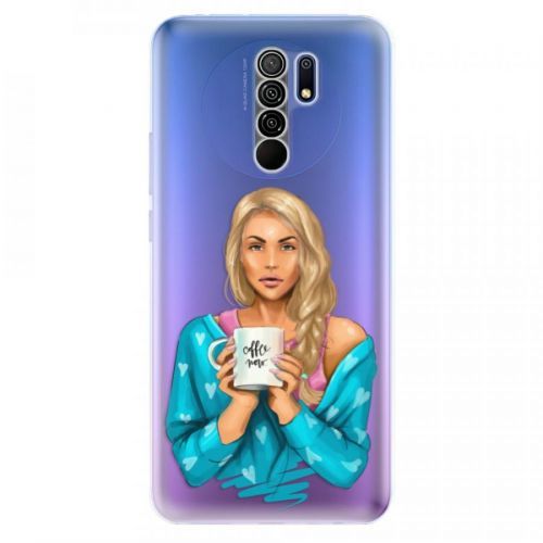 Odolné silikónové puzdro iSaprio - Coffe Now - Blond - Xiaomi Redmi 9
