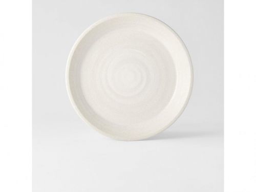 Plytký tanier s vysokým okrajom Recycled White Sand 27,5 cm