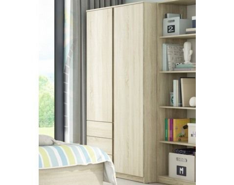 Šatníková skriňa Carlos, dub sonoma, 100 cm