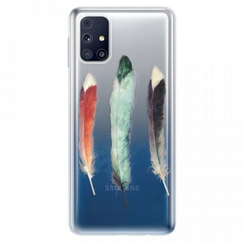 Odolné silikónové puzdro iSaprio - Three Feathers - Samsung Galaxy M31s