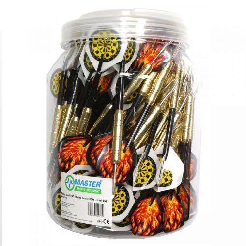 Šípky MASTER Plated Brass 100ks - steel 16g