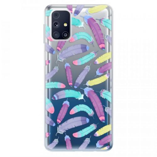 Odolné silikónové puzdro iSaprio - Feather Pattern 01 - Samsung Galaxy M31s