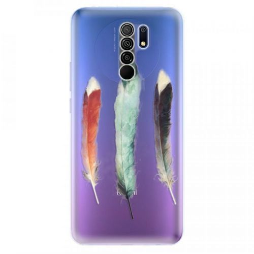 Odolné silikónové puzdro iSaprio - Three Feathers - Xiaomi Redmi 9