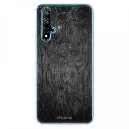 Odolné silikónové puzdro iSaprio - Black Wood 13 - Huawei Nova 5T