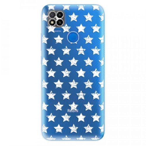 Odolné silikónové puzdro iSaprio - Stars Pattern - white - Xiaomi Redmi 9C